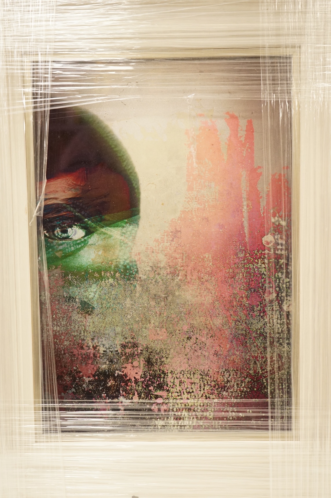 Valda Bailey (Contemporary), figural head study and one other, two colour prints, one on metal, largest 41 x 27cm